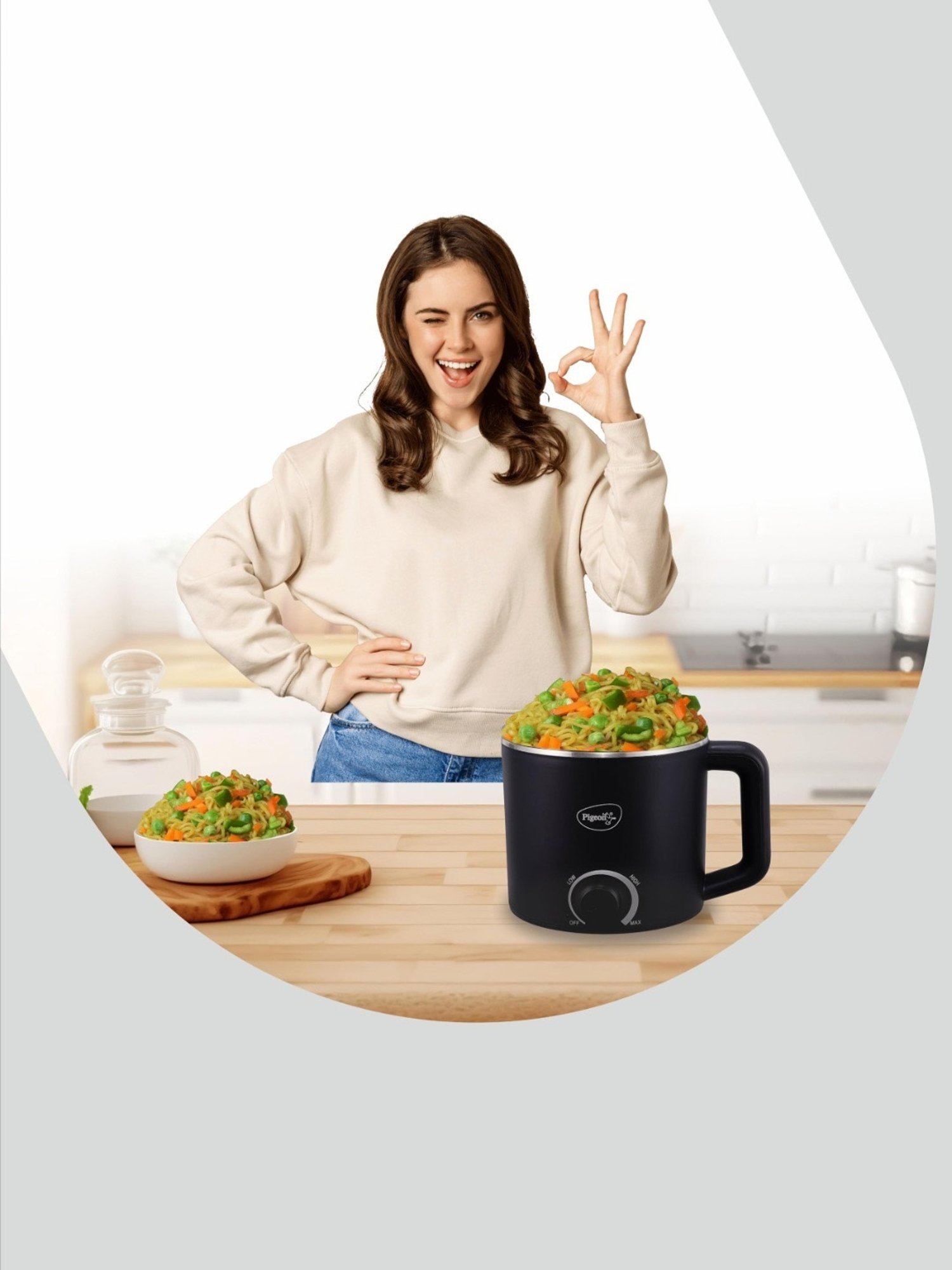 Pigeon by Stovekraft Swift Multi Cook Kettle 1.5L (Blue)