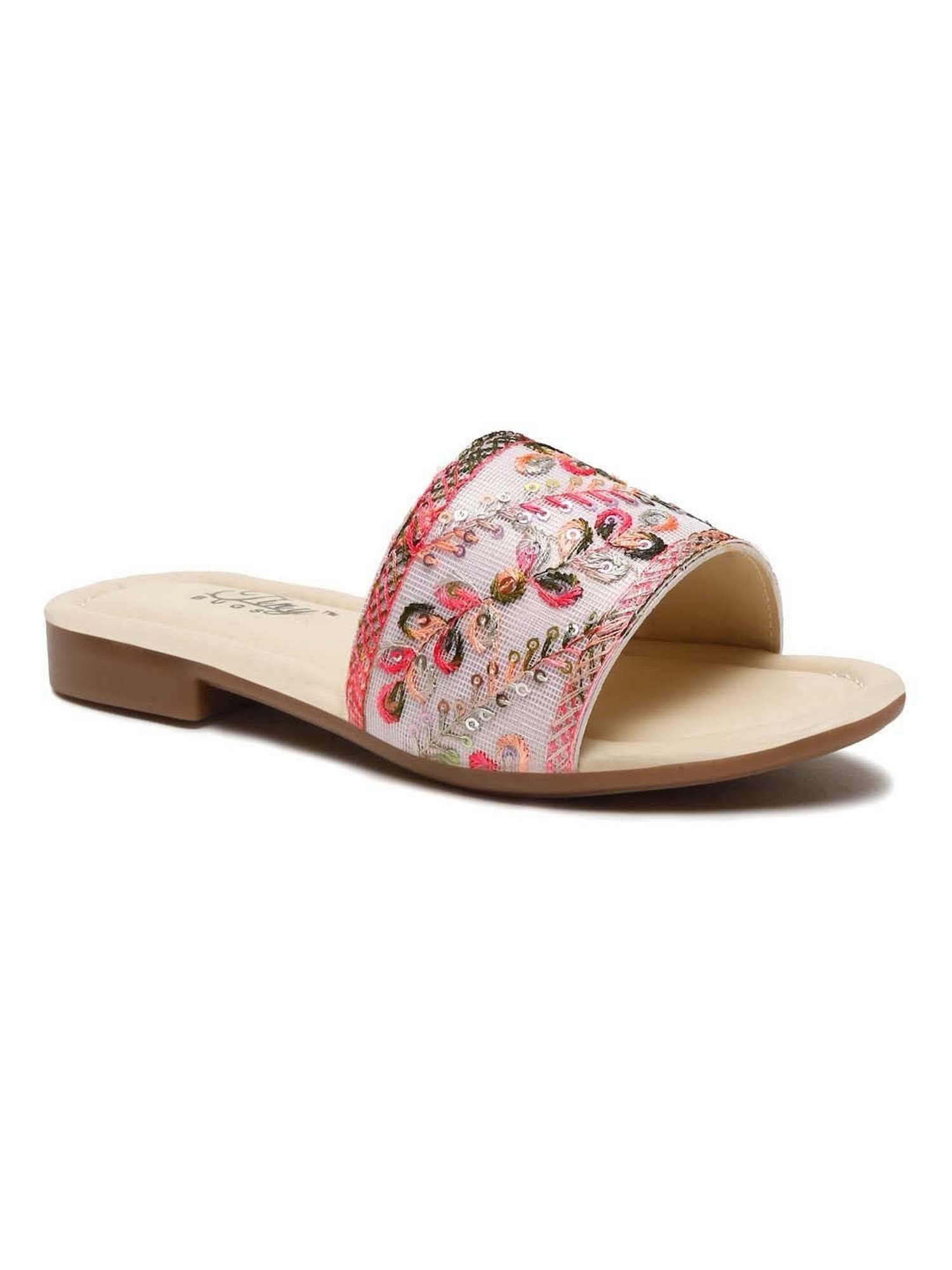 Shoetopia Kids Beige Toe Ring Sandals