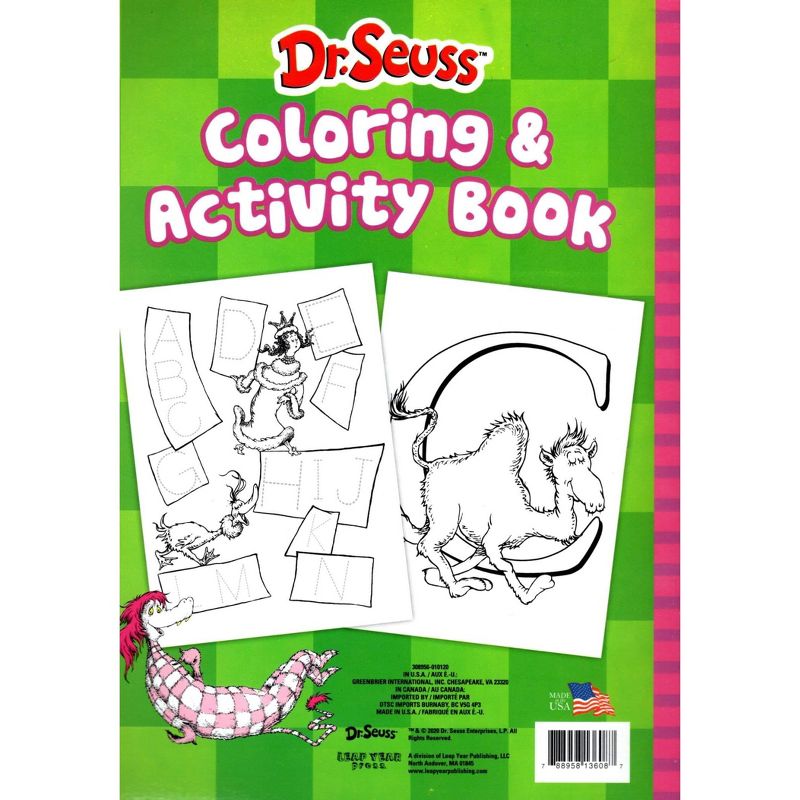Leap Year Publishing Dr. Seuss 4-In-1 Coloring & Activity Books