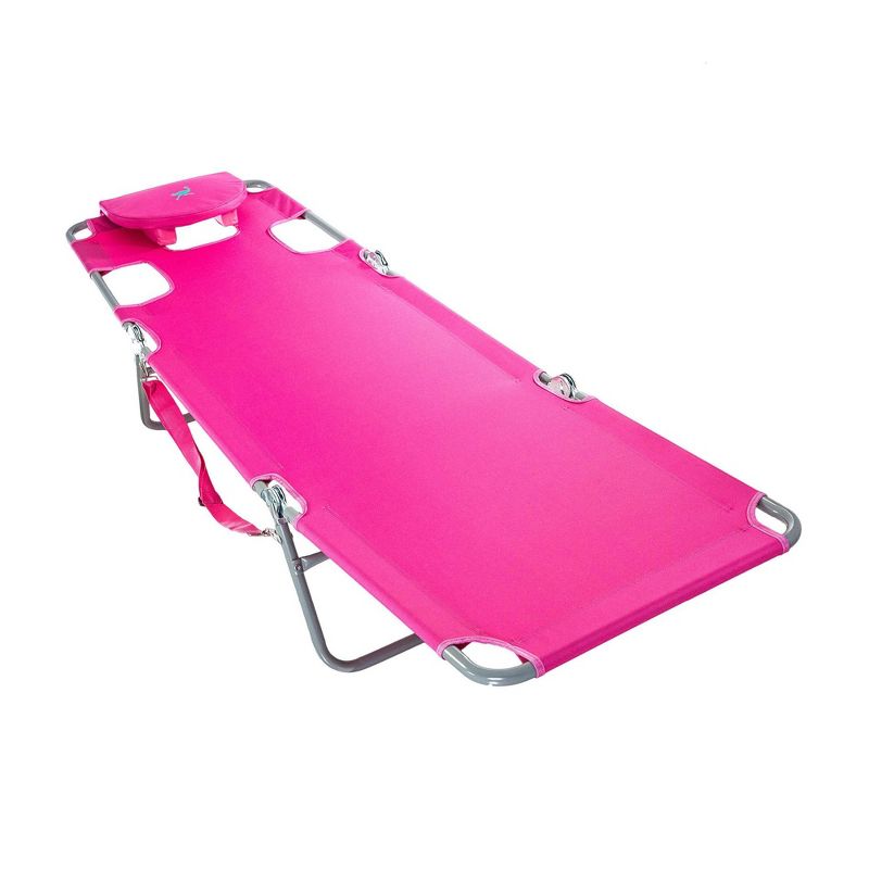 Copa Backpack Single Position Folding Aluminum Beach or Poolside Lounge Chair with Backpack Straps, Dark Blue