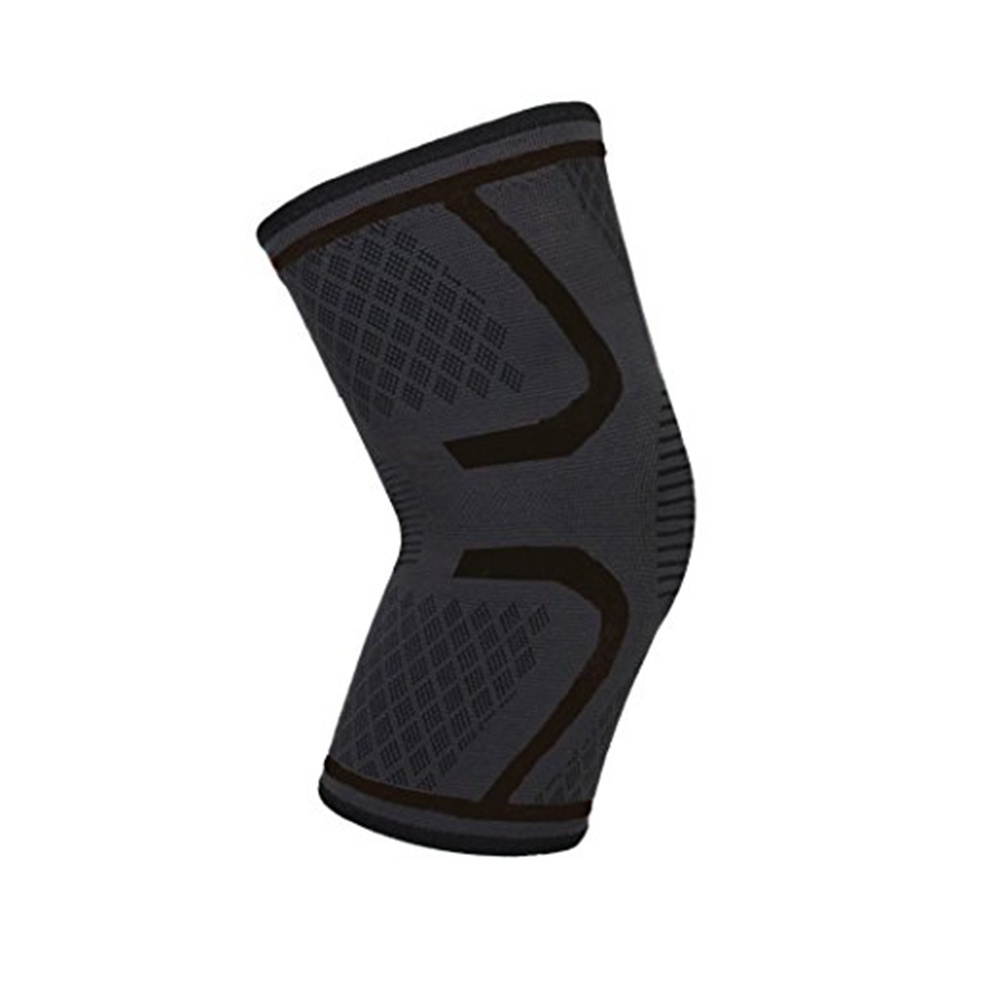 Anti Knee Support Brace Sleeve Knee Protector Brace for Running Hiking Outdoor Sports Activities - Size S(Black)