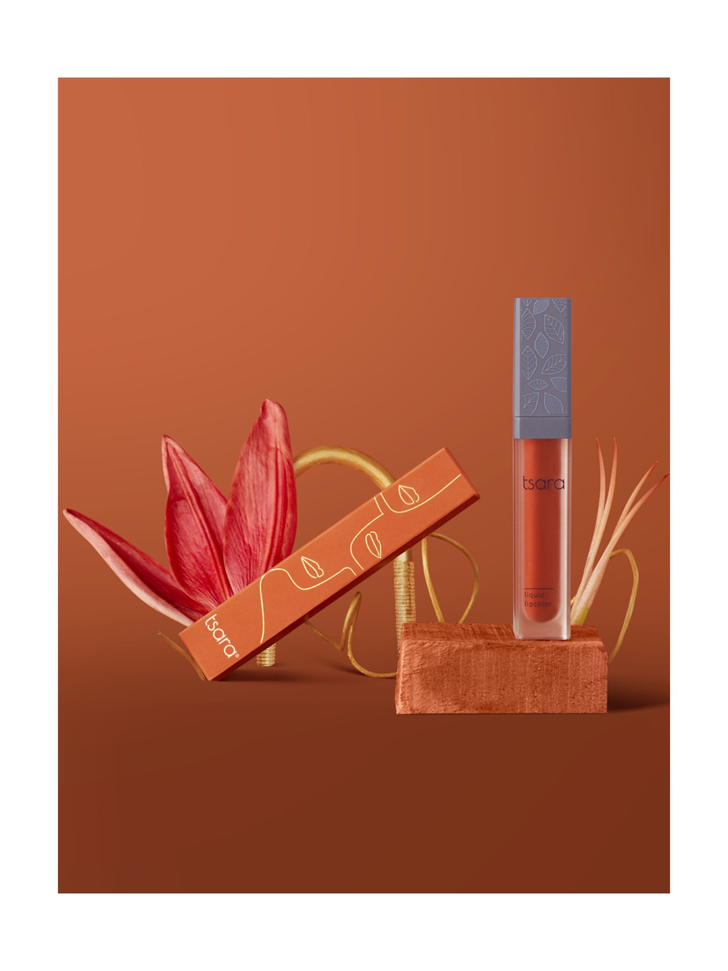 Tsara Cosmetics Organic Liquid Lipcolor Caffeine Crew - 7 gm