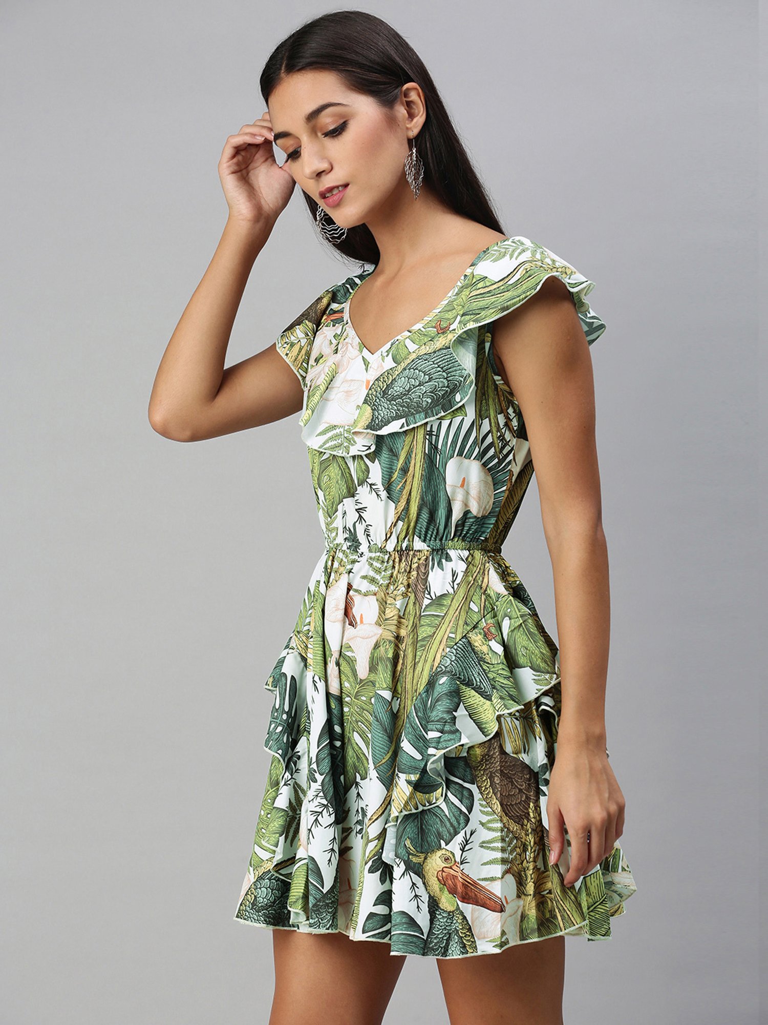 Belle Fille Black Floral Print Jumpsuit