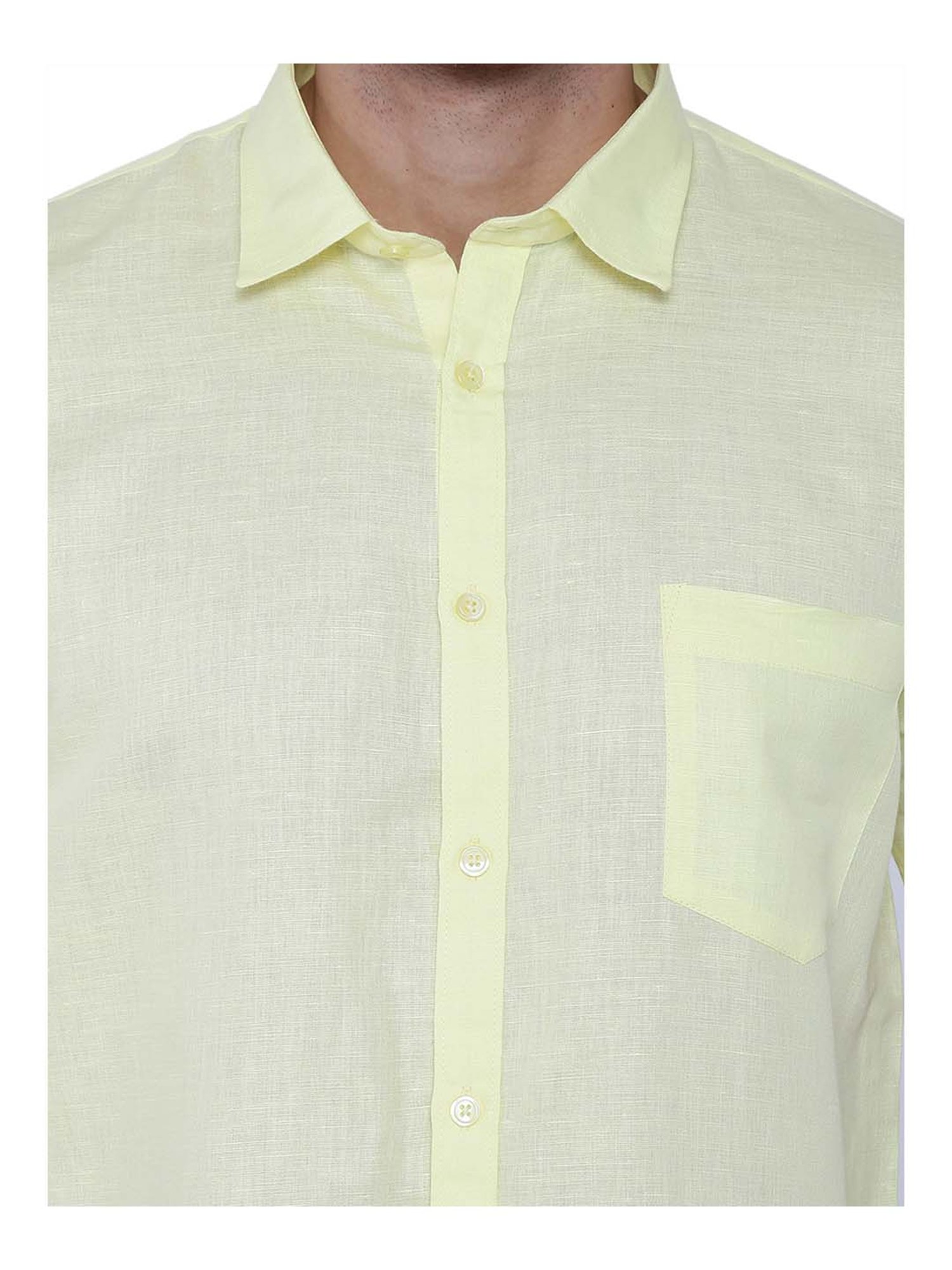 Southbay Lemon Yellow Regular Fit Shirt