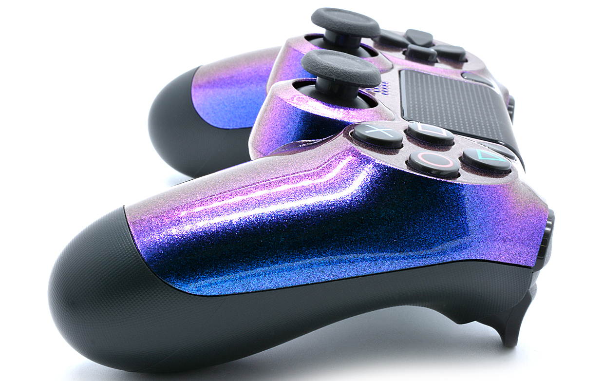 "Enigma" Ps4 PRO Custom UN-MODDED Controller Exclusive Unique Design with CUSTOM LIGHTBAR