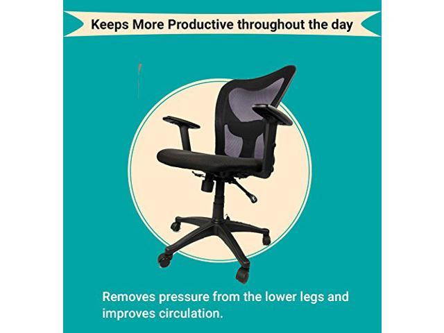 Executive Comfortable Chelsea Office Chair With Tilt Tension Adjustment Knob, Ergonomic for Computer Desk, Lumbar Posture Support, Durable Mesh - BLACK COLOR