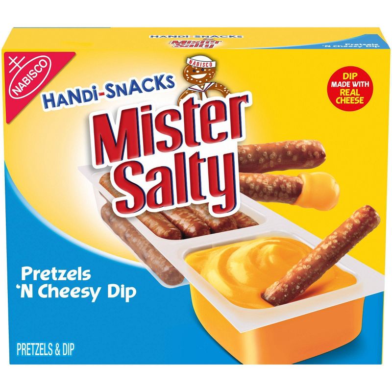 Handi-Snacks Mister Salty Pretzels 'N Cheese Dip - 6ct/0.92oz