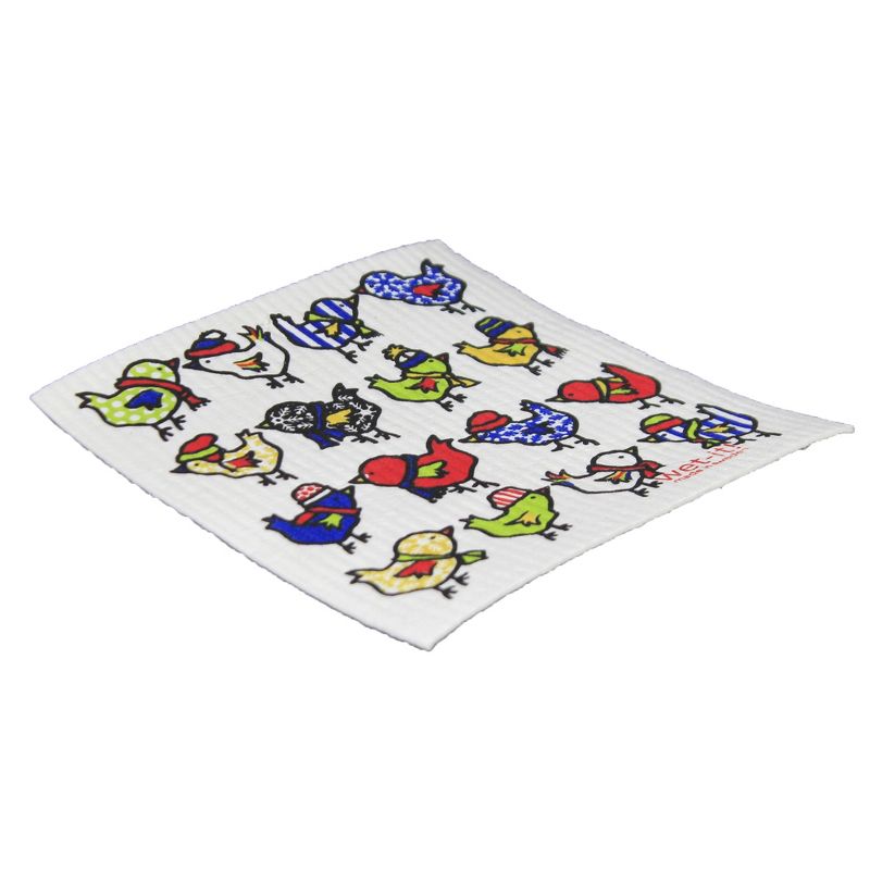 Swedish Dish Cloth 8.0" Red Cycle Absorbent Kitchen Eco Friendly  -  Dish Cloth