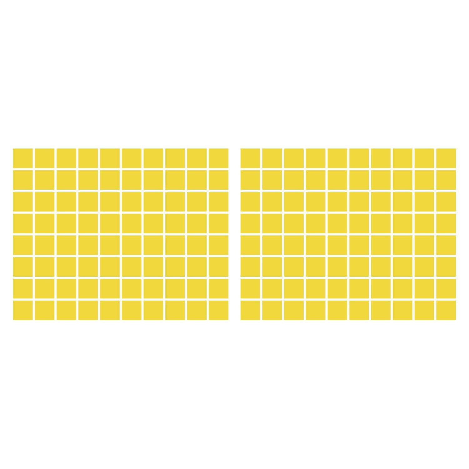 LiteMark 5.5 Inch Golden Yellow Square Decals - Pack of 8