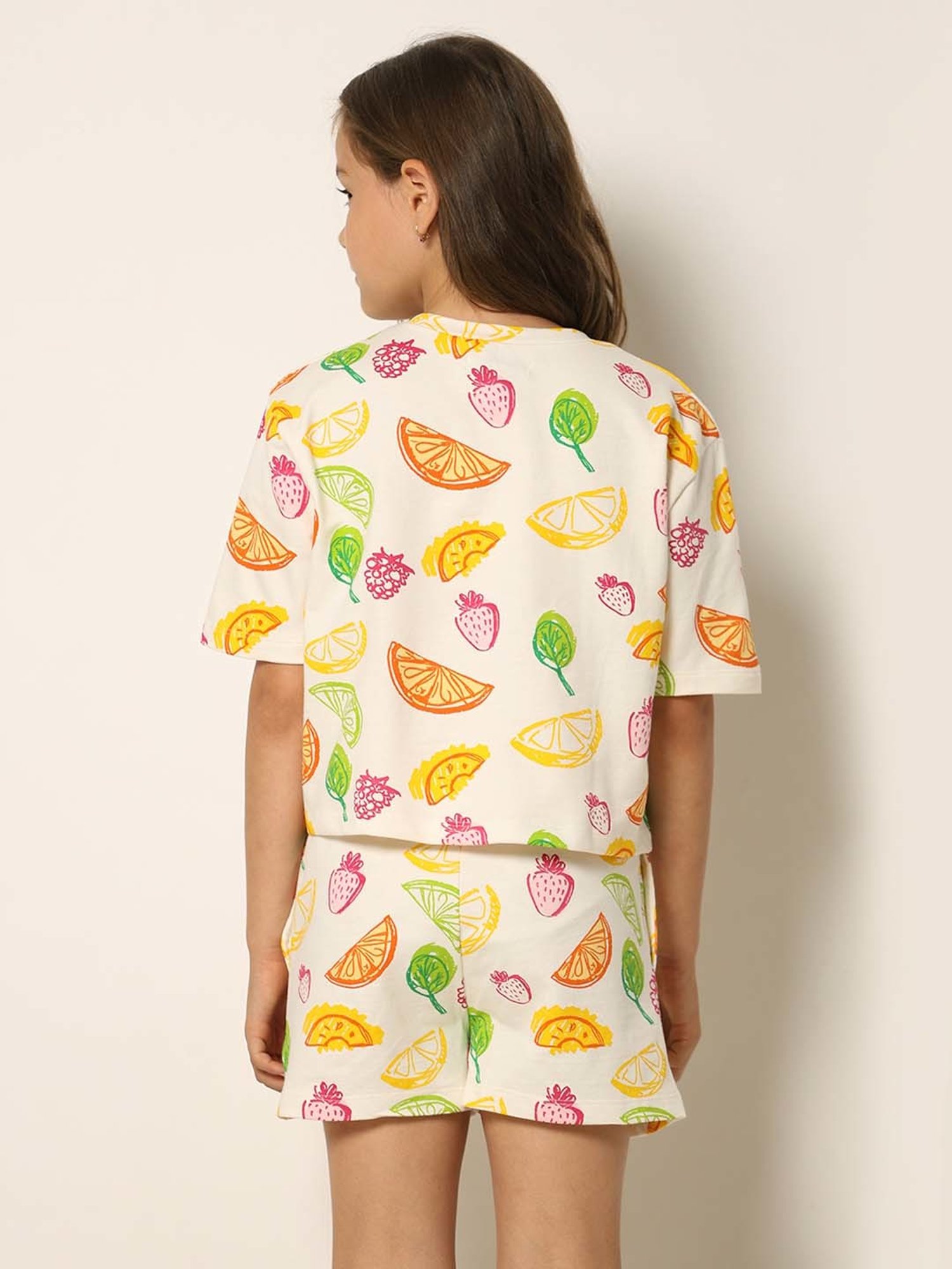 VERO MODA GIRL Multicolor Cotton Printed Top