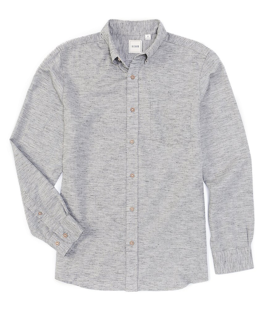 Rowm Long Sleeve Solid Sportshirt