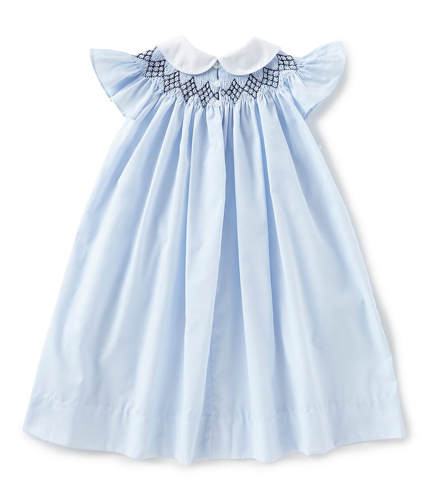 Friedknit Creations Little Girls 2T-4T Argyle Smock Dress