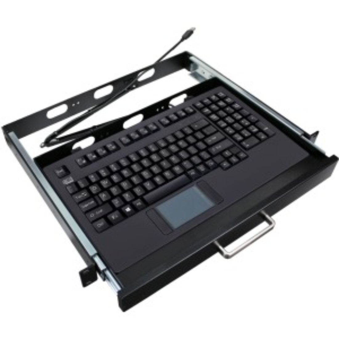 ADESSO AKB-425UB-MRP Black Wired EasyTouchTouchpad Keyboard With Rackmount