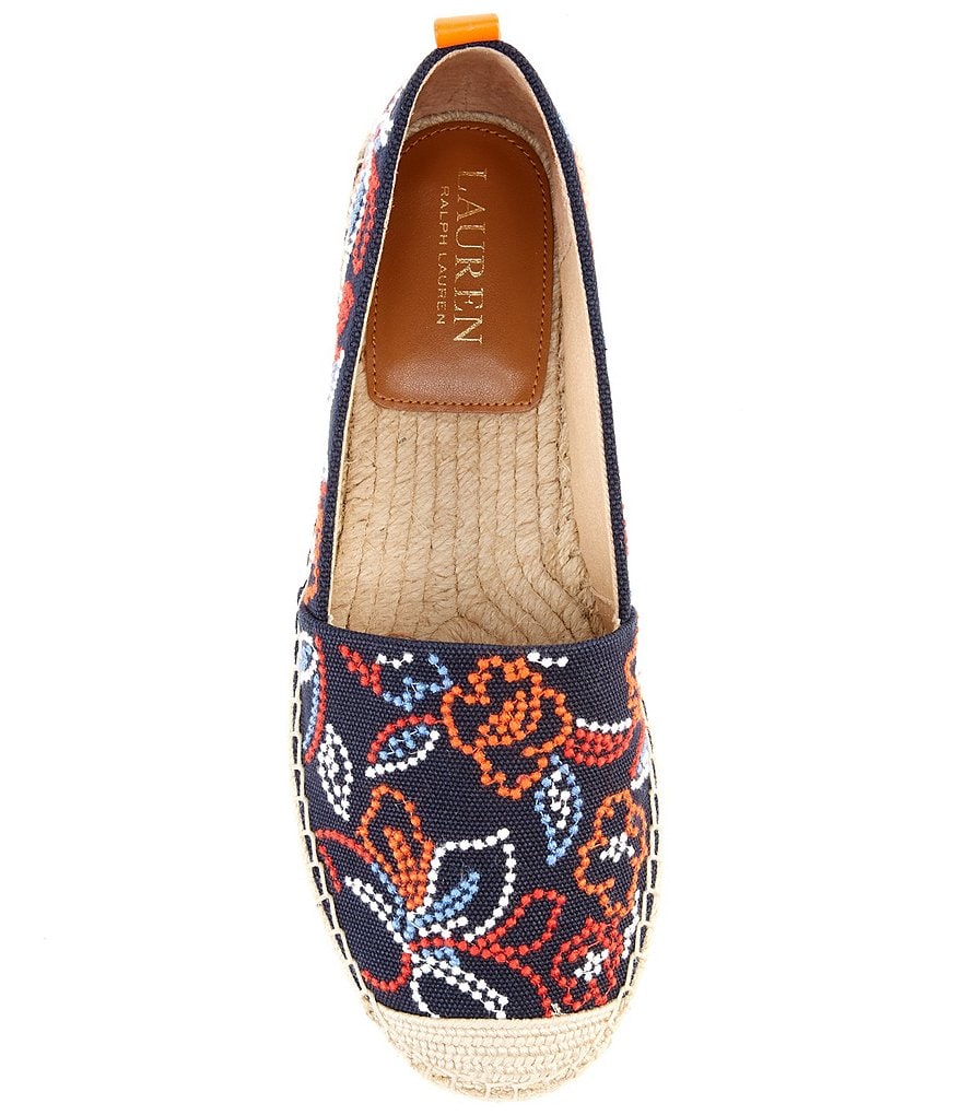 Lauren Ralph Lauren Cameryn Floral Canvas Slip-On Espadrilles
