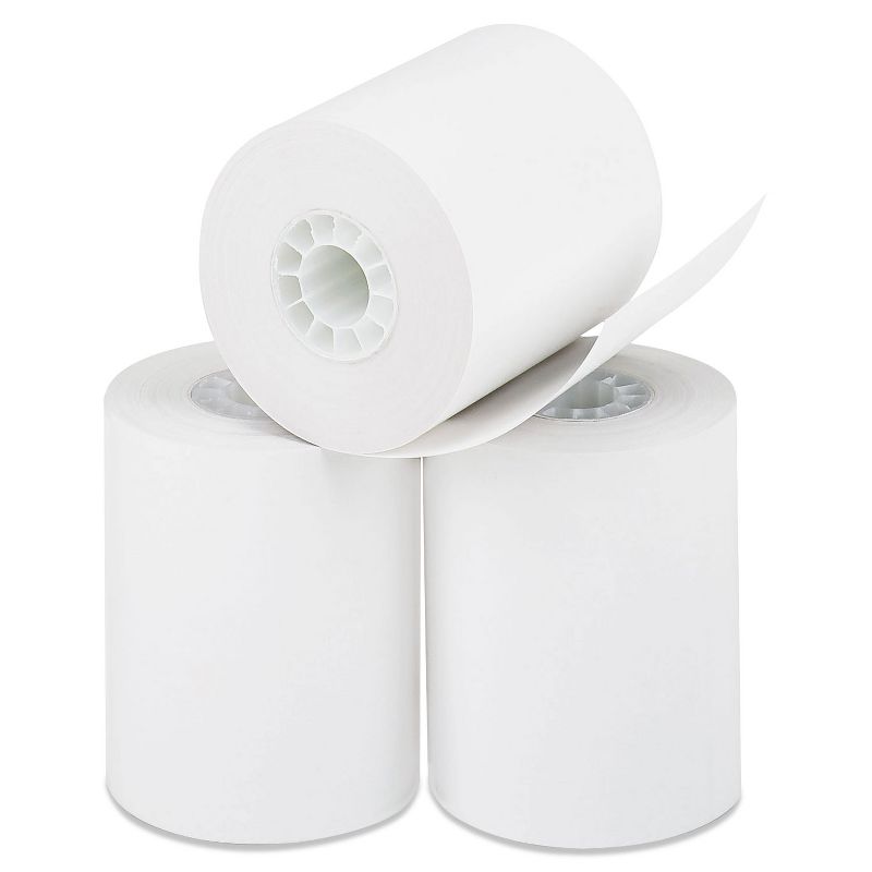 Iconex Direct Thermal Printing Paper Rolls 0.45" Core 2.25" x 85 ft White 90780549