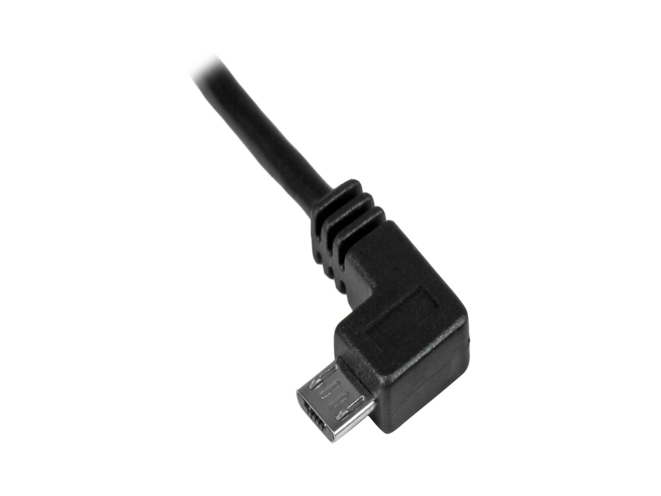 StarTech.com USBAUB2MLA Micro-USB Charge-and-Sync Cable M/M - Left-Angle Micro-USB - 24 AWG