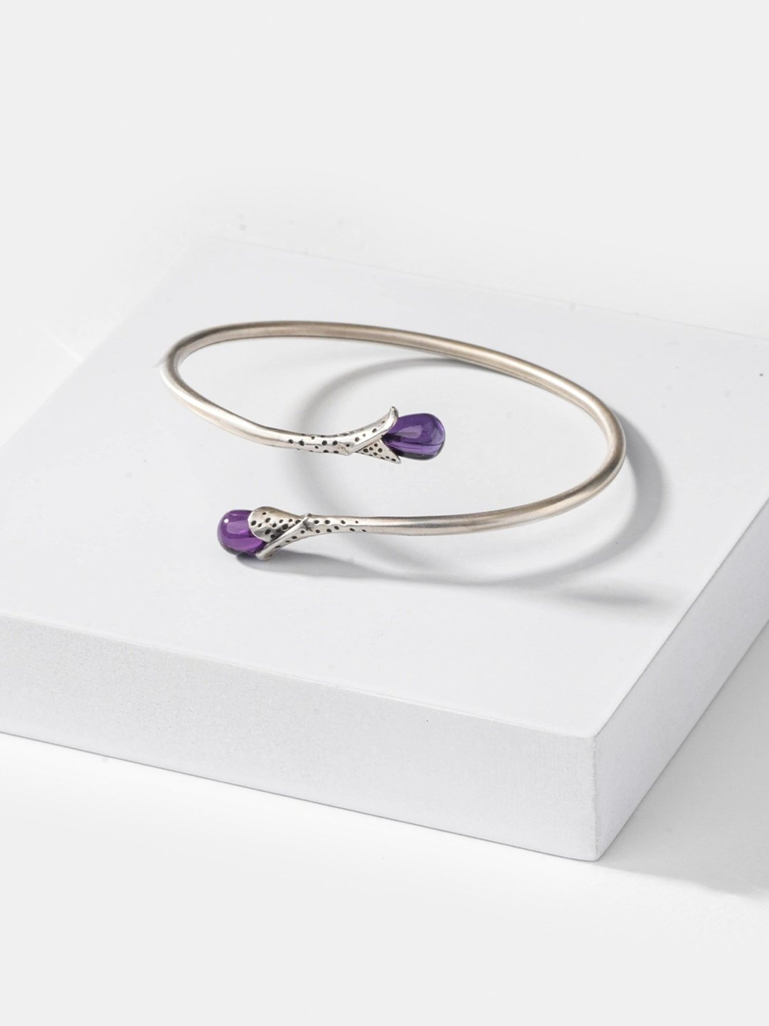 Shaya 92.5 Sterling Silver Vestita Bloom Flexible fit Bracelet for Women