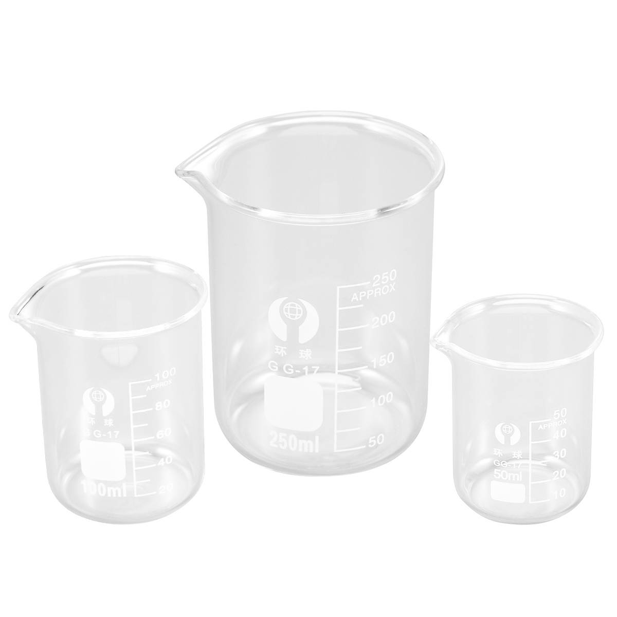 50ML Glass Beaker Premium Durable Graduated Household Kitchen Measuring Cup Drink Water Beaker Chemistry Glassware