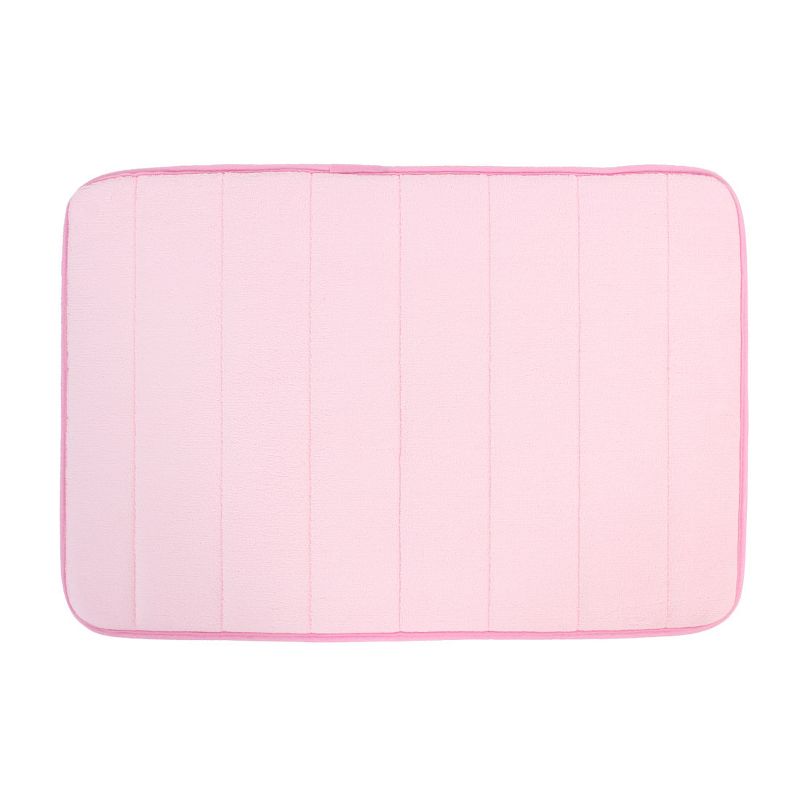 1'11"x1'2" Rectangle Indoor and Outdoor Floor Mat Pink - PiccoCasa