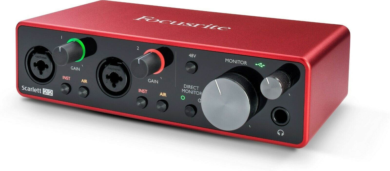 Focusrite Scarlett 2i2 USB 2.0 Audio Interface Gen 3 ,MIDI  ,New //ARMENS//.
