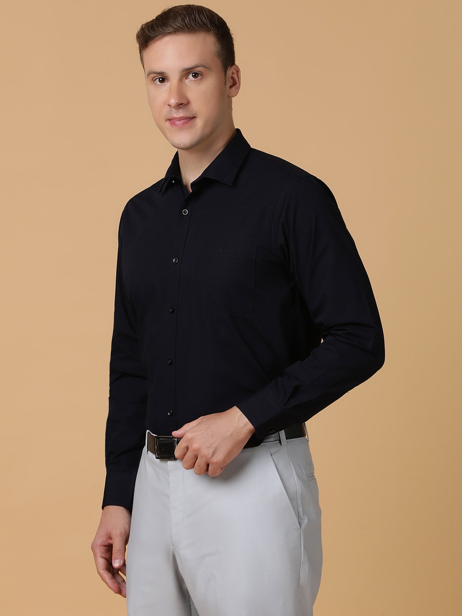 TABARD Dark Navy Regular Fit Shirt