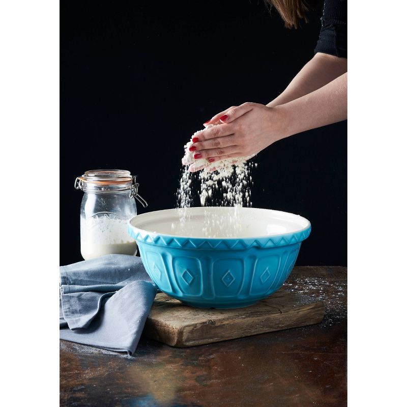 Mason Cash 136oz Earthenware Color Mix Mixing Bowl Turquoise