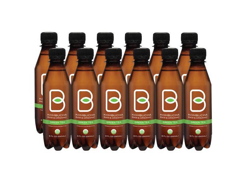 B-Tea Raw & Organic Green Tea - 12pk/8 fl oz Bottles