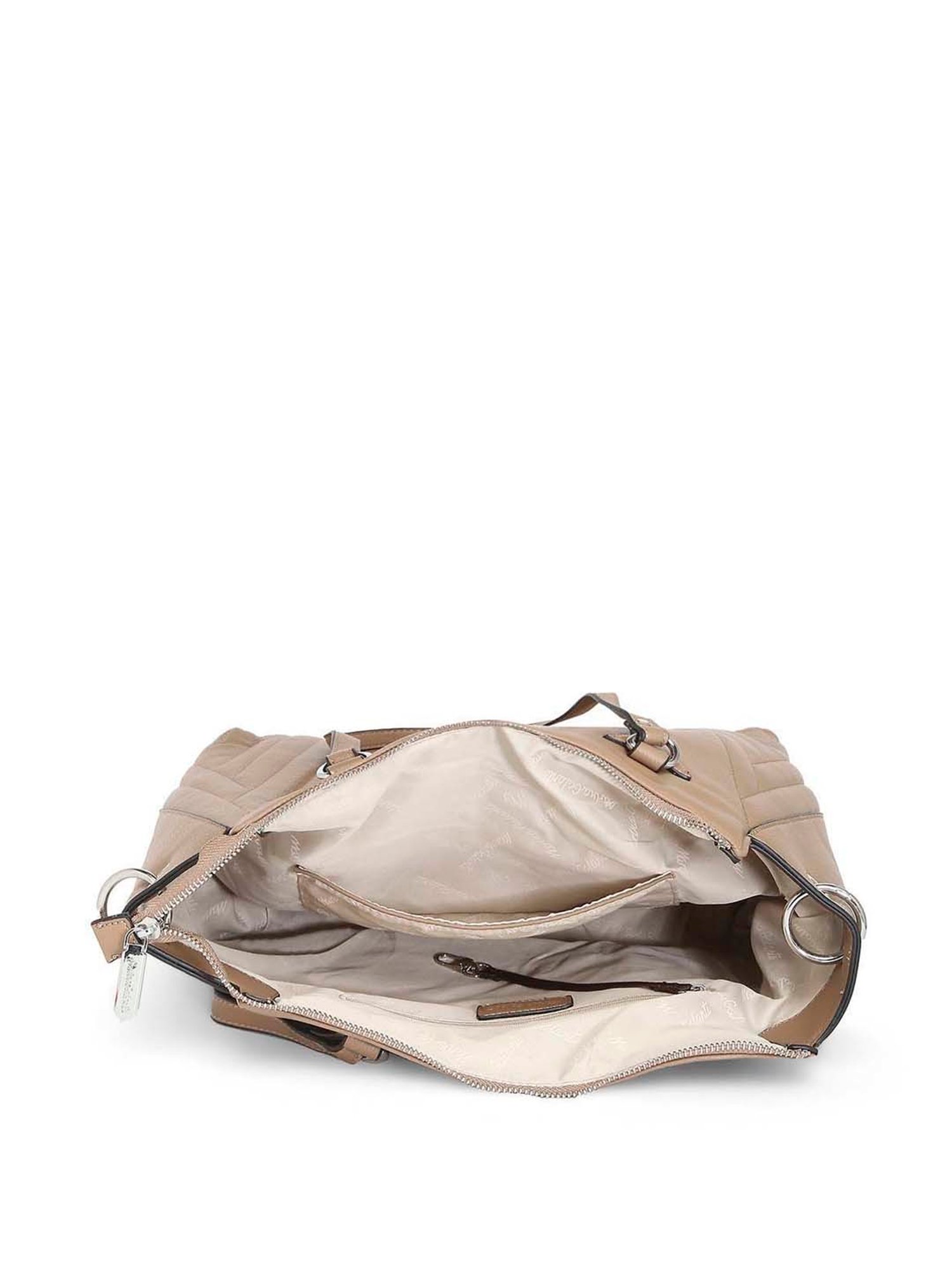 Marina Galanti Brown Textured Medium Tote Handbag