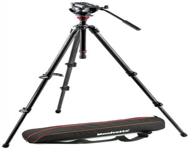 Manfrotto MVH500AH Head with 755CX3 Legs and Bag