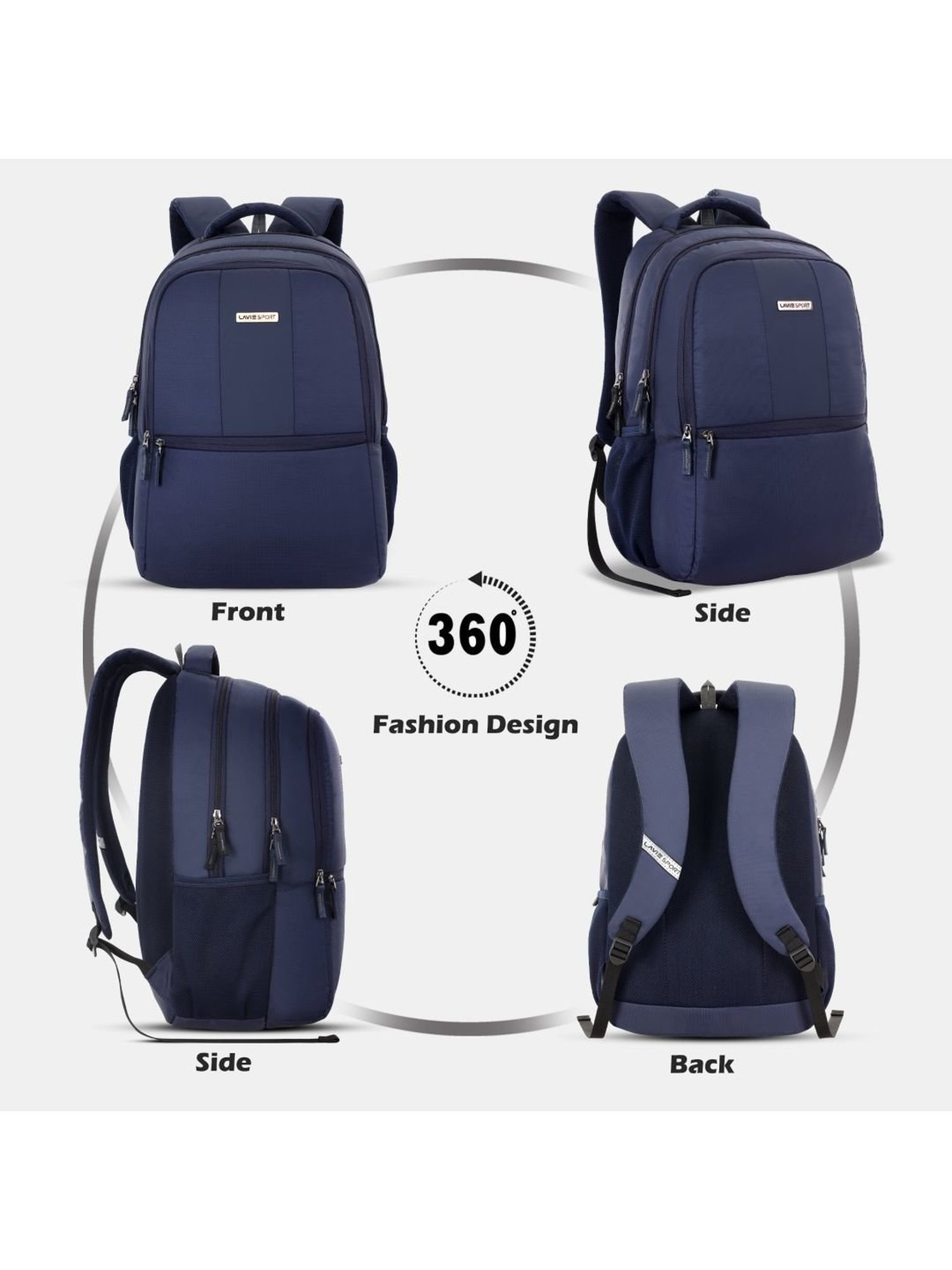 LAVIE SPORT Navy Solid Laptop Backpack