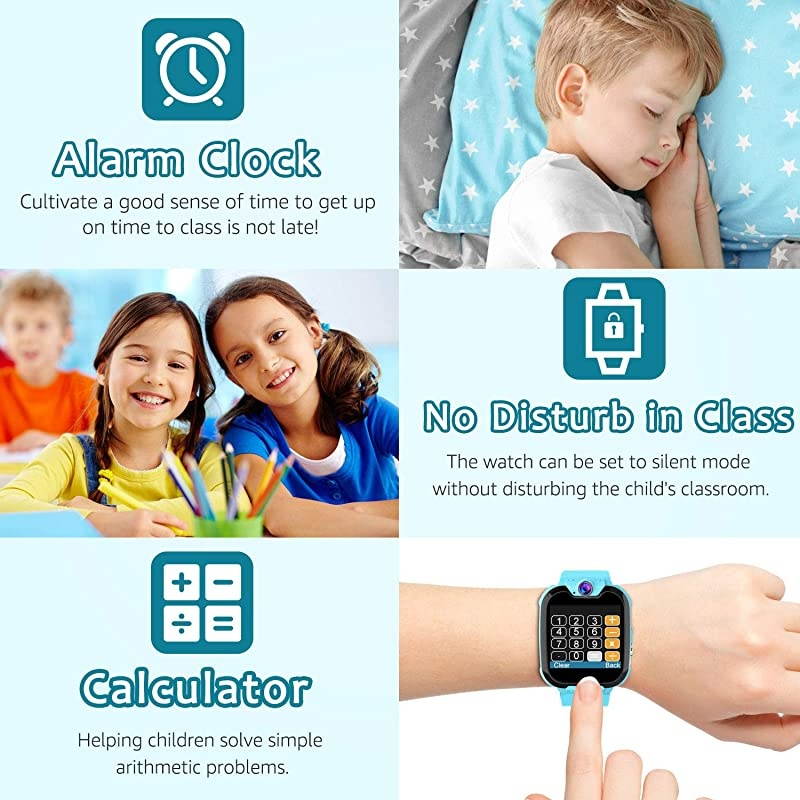Games Watchs Phone 154 inch Touch Screen Game Smart Watch with MP3 Music Player Call SOS Calculator Alarm Clock Camera 7 Games Watchs for Boys Girls Birthday Gifts