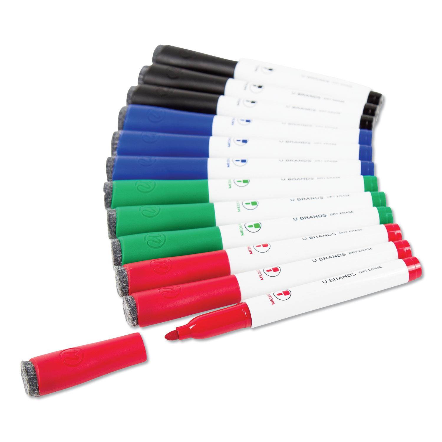 Dry erase markers - ASSORTED 12 Count Medium UBR3980U0012