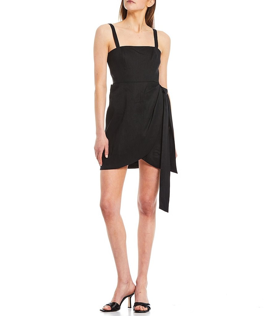 Gianni Bini Selena Linen Wrap Dress