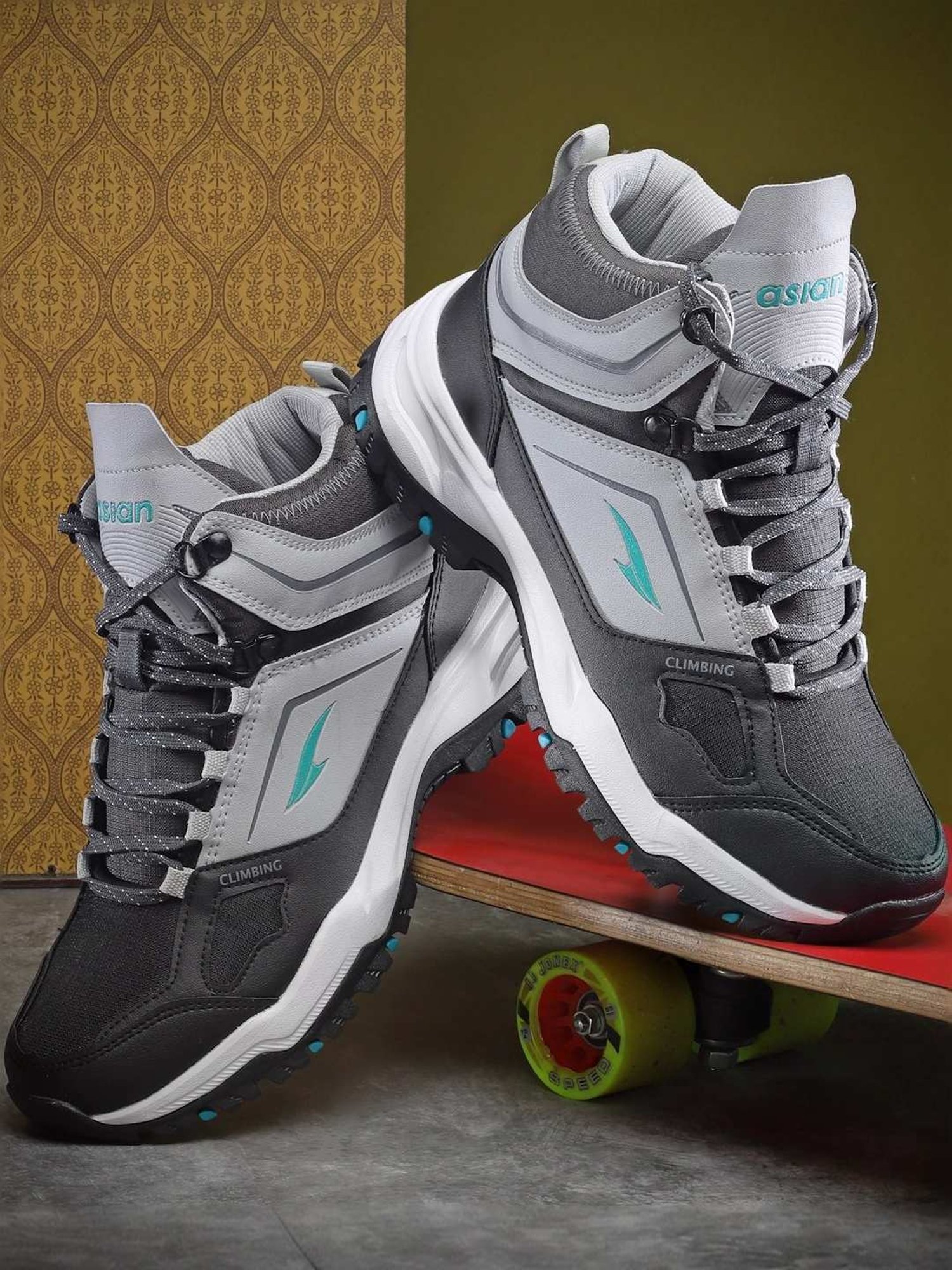 Asian Men's Grey Outdoor Shoes