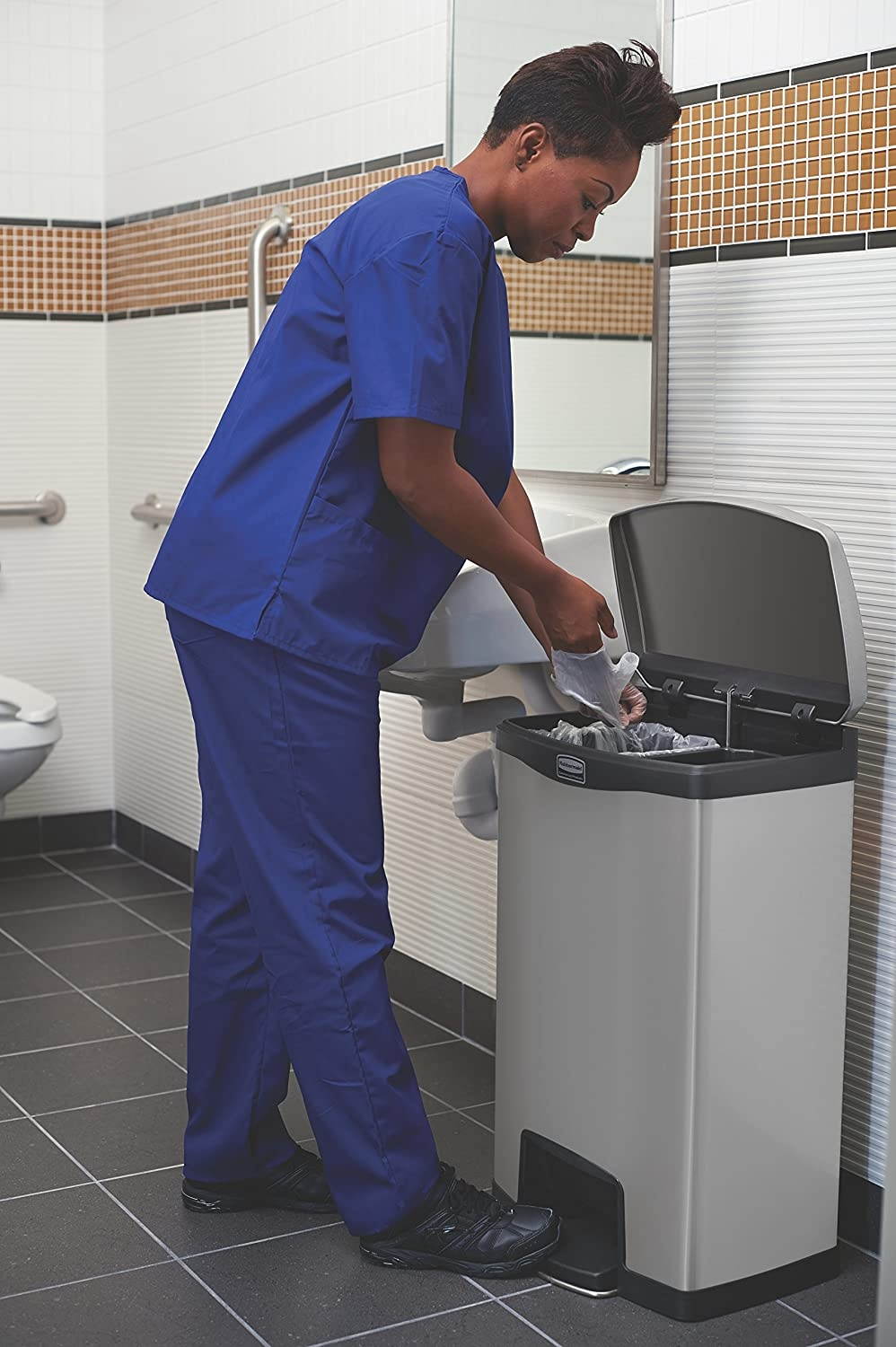 Rubbermaid Commercial Slim Jim Waste Container 1901992