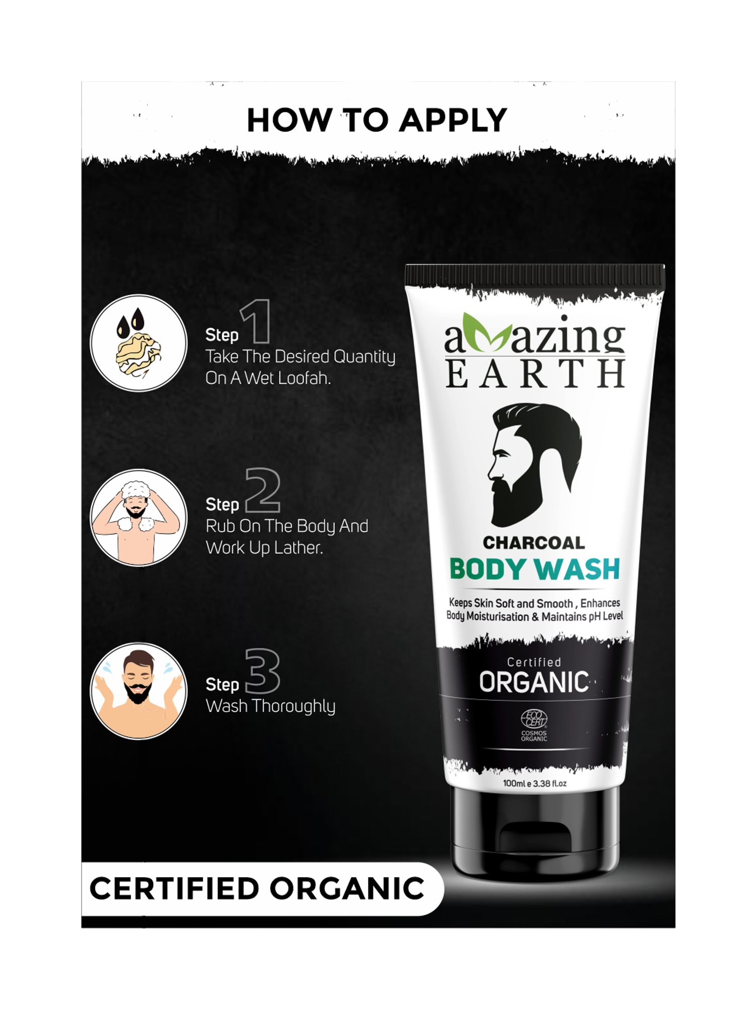 Spruce Shave Club Charcoal Body Wash - 200 gm