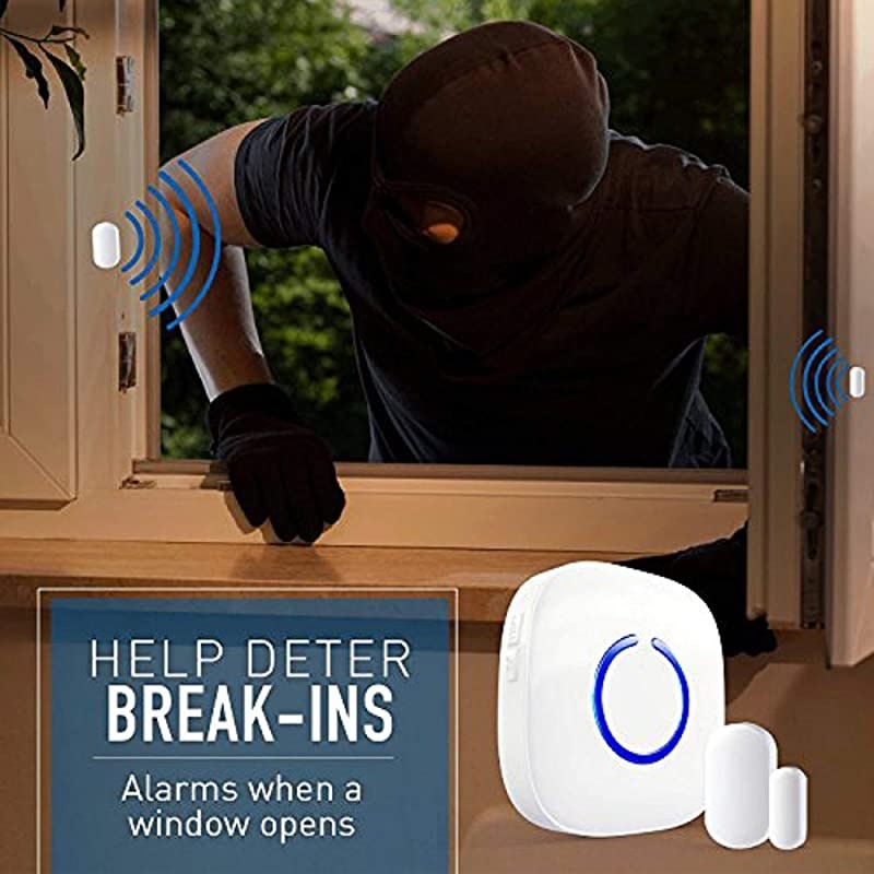 Door Chime or Window Alert with Magnetic Sensors Activates When Door or Window is Opened Door Open Chime or Window Alert 1 Mini Discrete Door Sensors + 1 Plugin Receiver