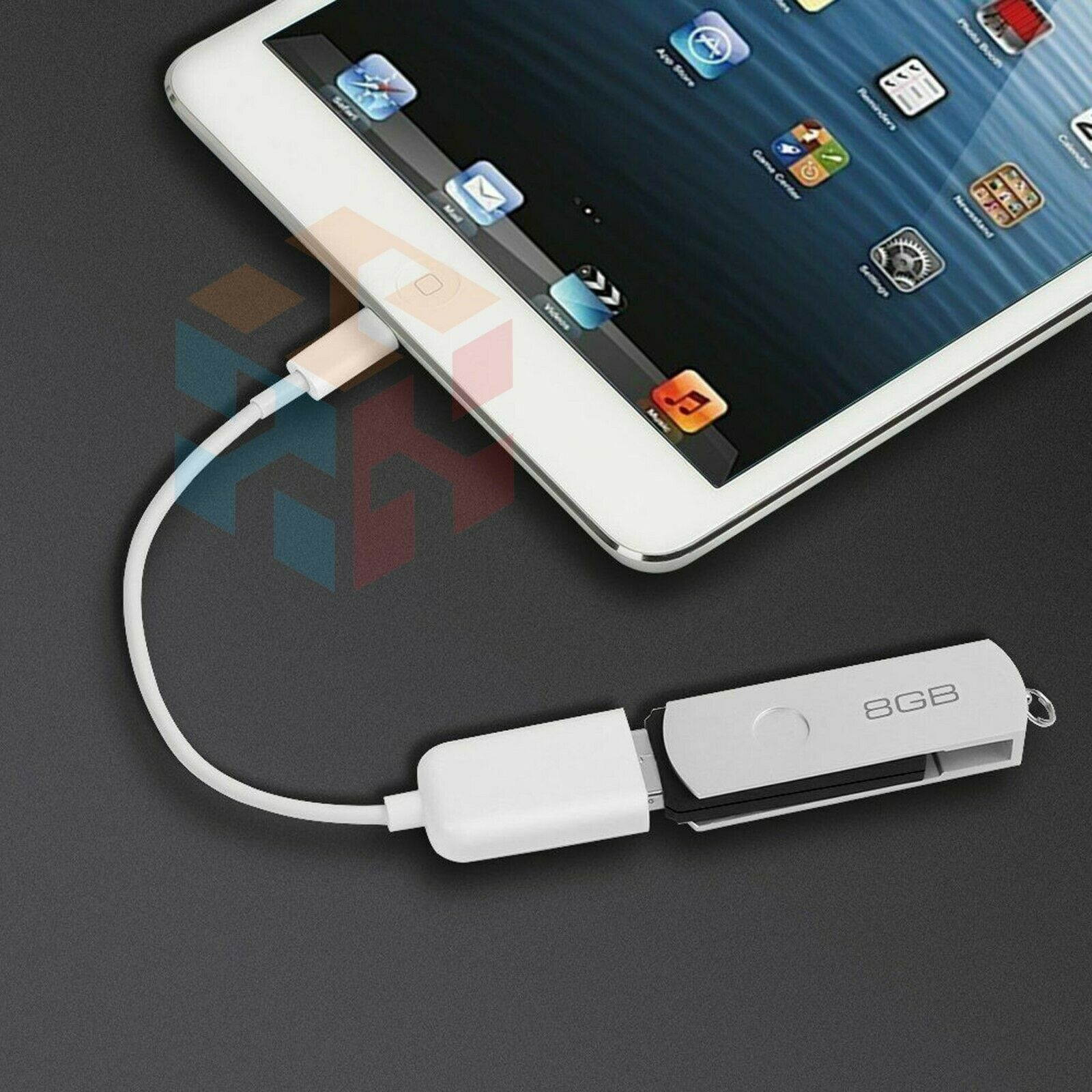 For iPhone 5 5s 6 6s Plus 7/XS/XR/X 8 Pin Male To USB Female OTG Adapter Cable