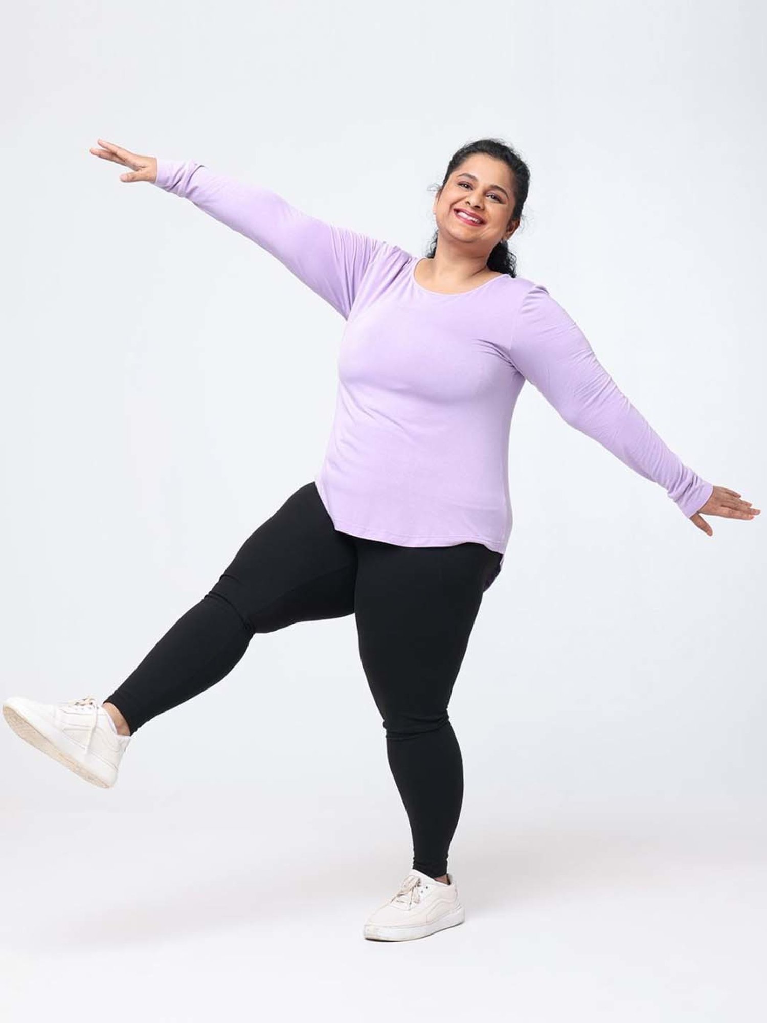 BlissClub Purple Regular Fit Sports T-Shirt