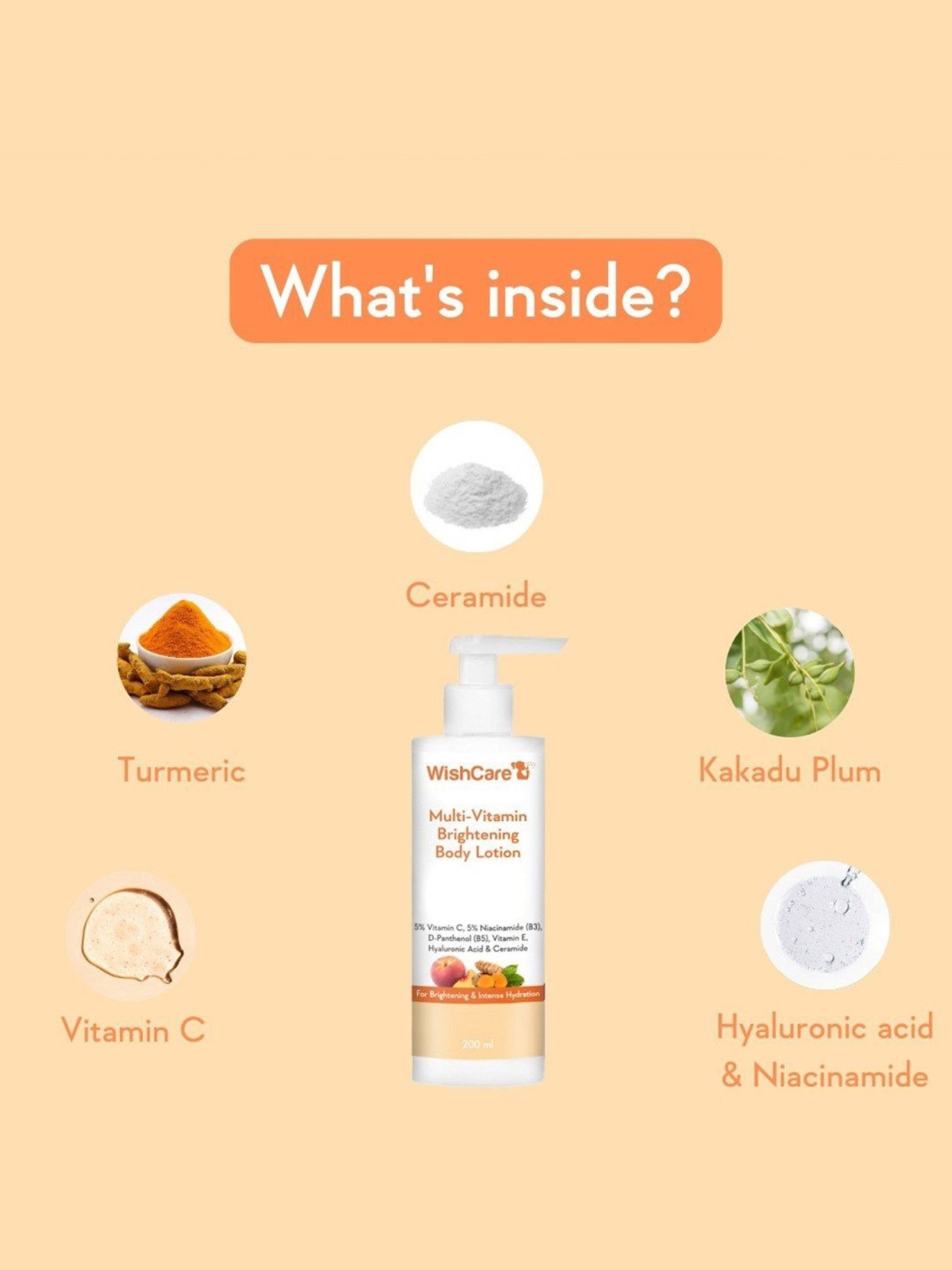 Wishcare Multi-Vitamin Brightening Body Lotion - 200 ml