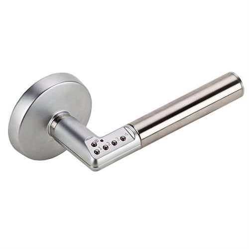 Mul-T-Lock LCK-CODE-IT-U8RH-26 Satin Chrome Right Hand Code-It Dual Mode Digital Lever With 2-3/8" Backset