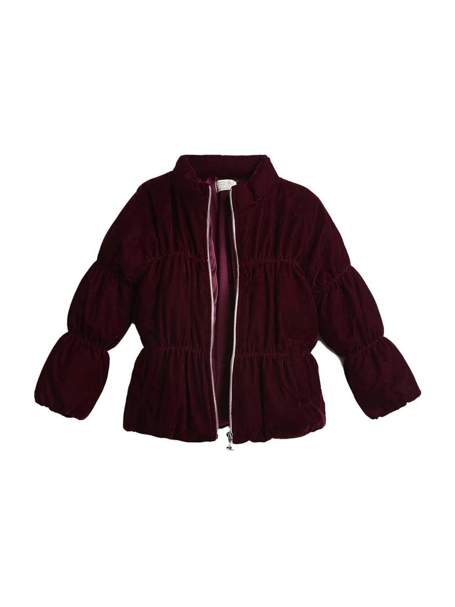 Elle Kids Black Self Pattern Jacket