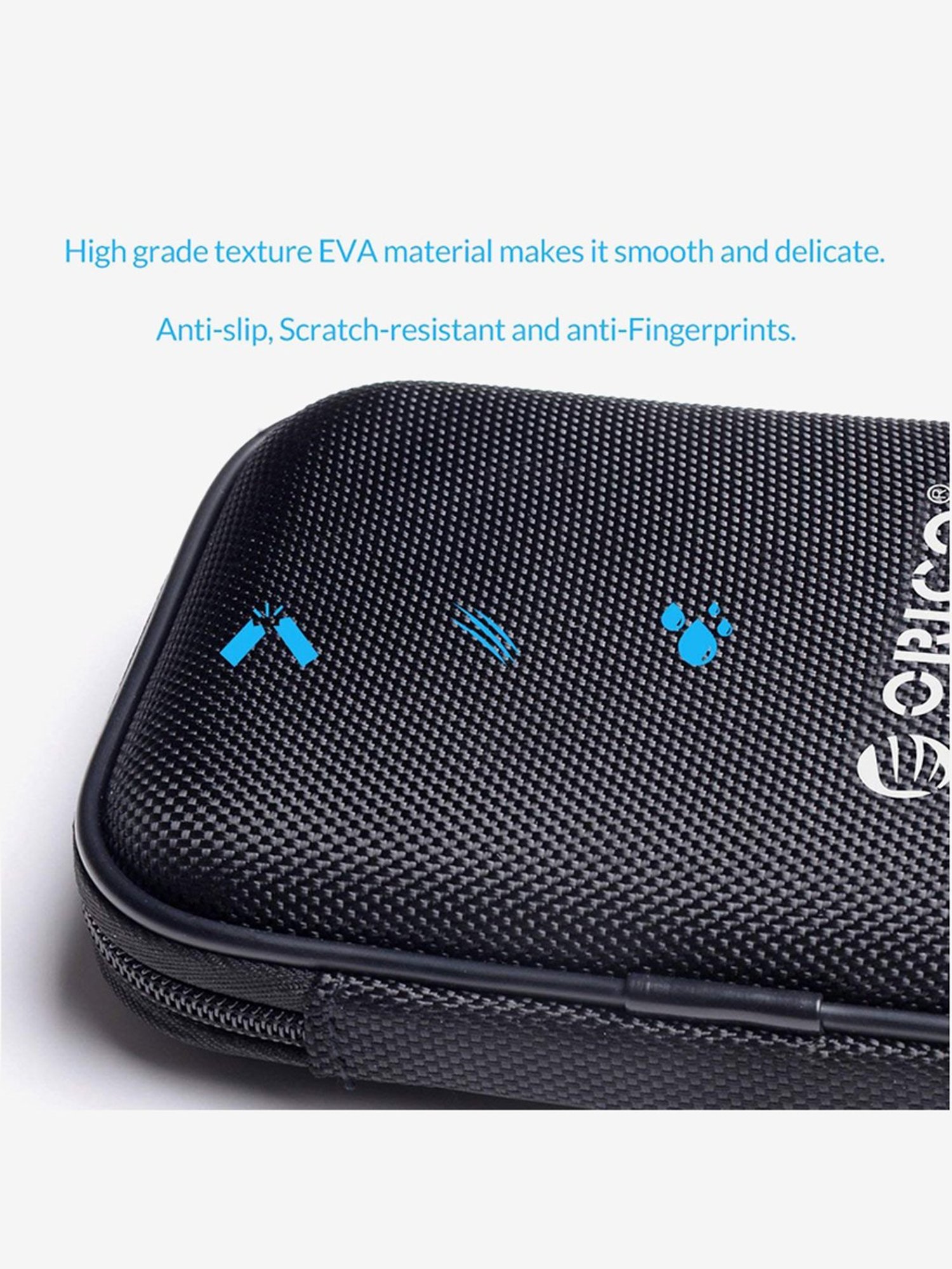 Orico PHD-25 External Hard Drive Protection Bag for 2.5 Inch Hard Drive (Black)