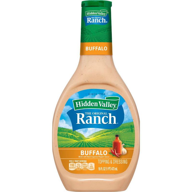Hidden Valley Buffalo Ranch Salad Dressing & Topping - Gluten Free - 16fl oz