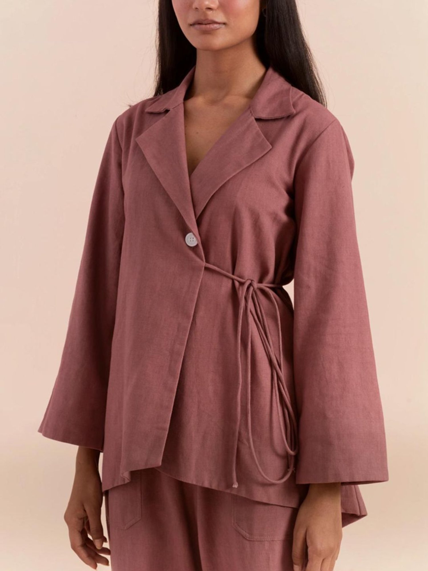 Priya Chaudhary Pink Yasha Twill Cotton Pant