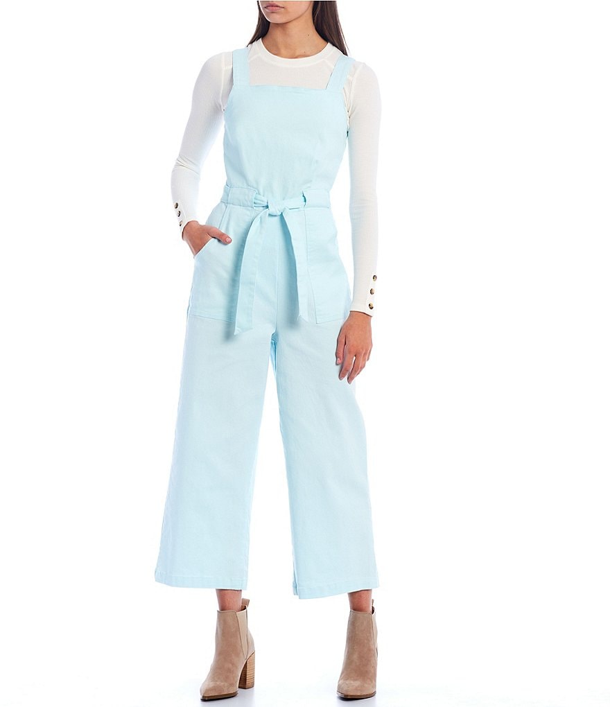 Coco + Jaimeson Strapless Elastic-Waist Laser-Cut Embroidered Knit Jumpsuit