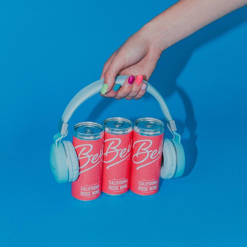Bev California Rosé Wine - 4pk/250ml Cans