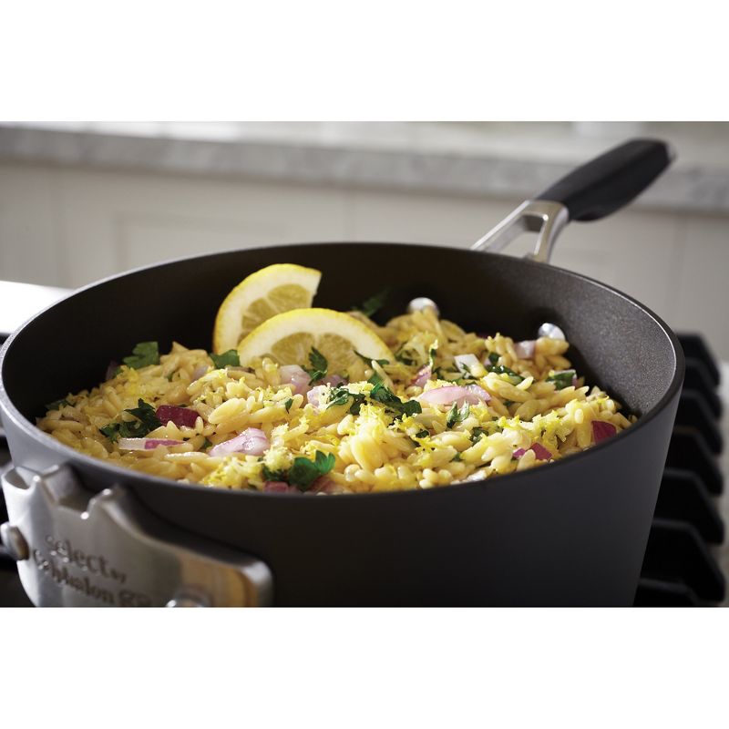 Calphalon Select 3.5qt Space Saving Hard-Anodized Nonstick Sauce Pan with Lid