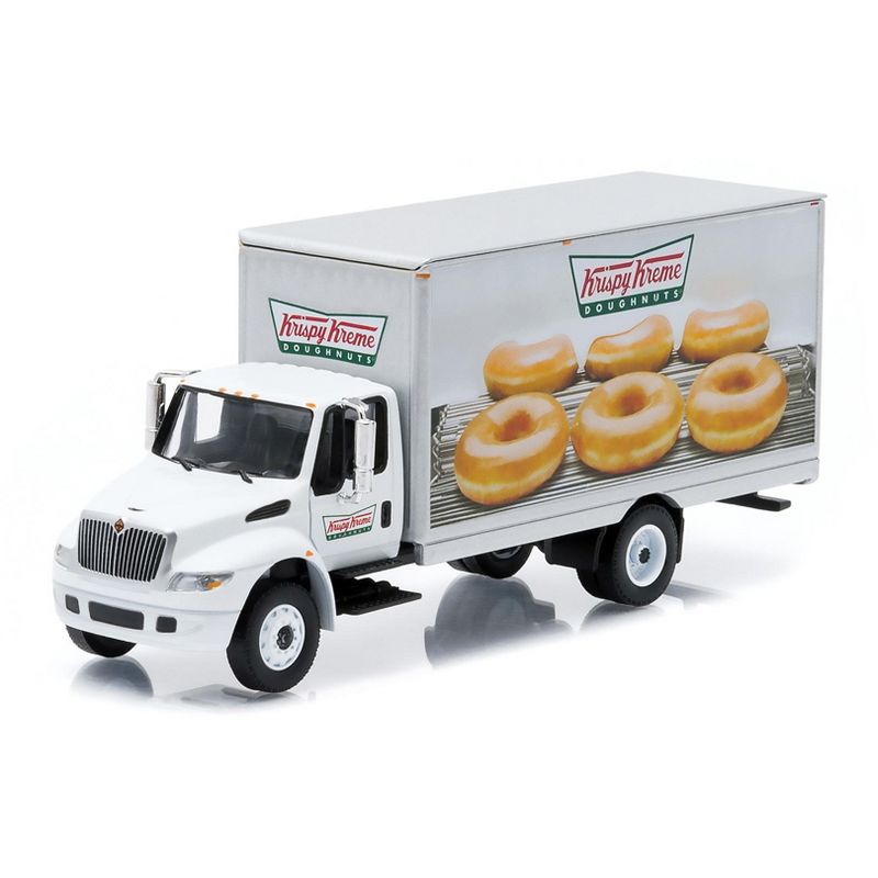 2013 International Durastar Box Van Krispy Kreme Donuts Delivery Truck HD Trucks Series 4 1/64 Diecast Model Greenlight
