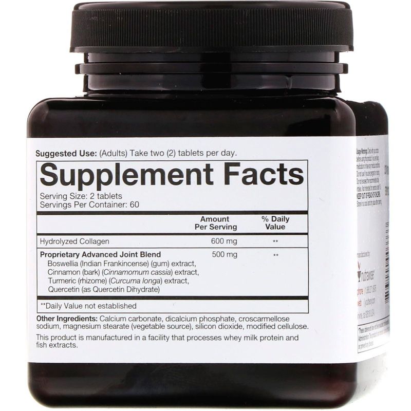 Youtheory Joint Collagen, Advanced Formula + Boswellia, 120 Tablets, Dietary Supplements